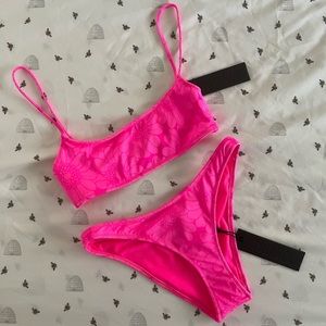 NWT Triangl Pink Bikini Set